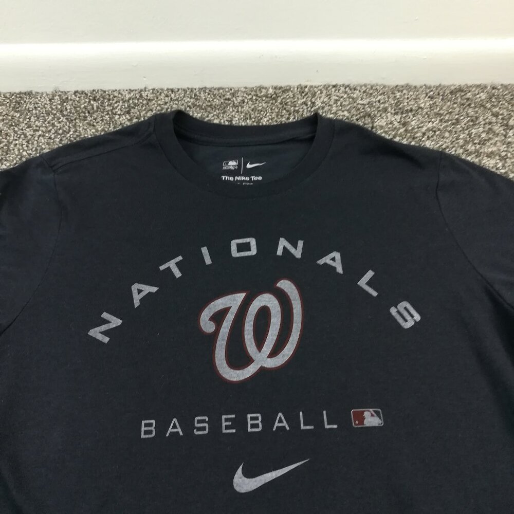 Washington Nationals Shirt Nike Authentic Collection Center Swoosh Mens Large